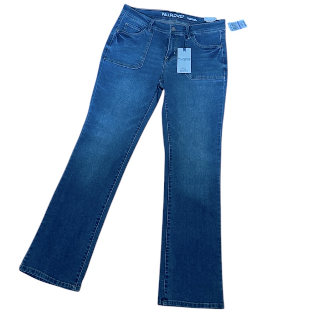 New Wallflower Women’s The Legendary Fit slim boot cut Stretch Denim Jeans 11/30
